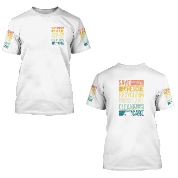 Discover Turtle Pet Bee Animal Save Earth Bee Turtle Climate Change Recycle 28 Baseball Tees 3D T Shirts