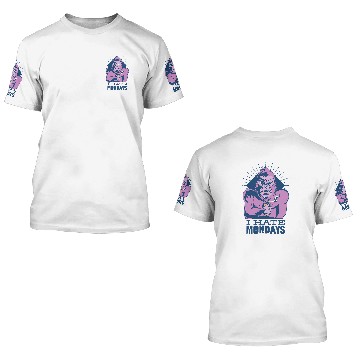 Discover Gorilla Pet Chimpanzee Gorilla hates Assembly Weekly Start Baseball Tees 3D T Shirts