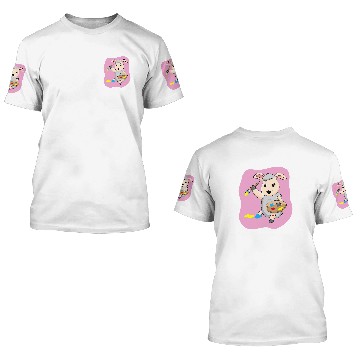Discover Sheep Pet Painting Artsy Drawing Lamb 3D T Shirts