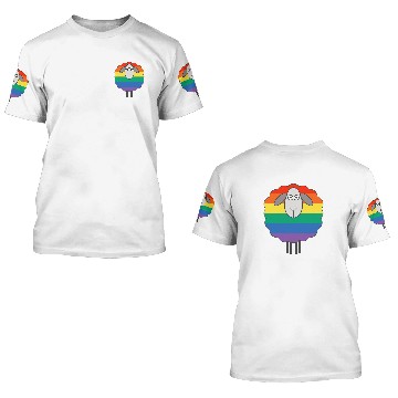 Discover Sheep Pet Rainbow Pride Flag Patterned 3D T Shirts