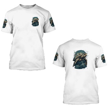 Discover Turtle Pet Deep Blue Sea Under The Sea Turtle Men Women Baseball Tees 3D T Shirts
