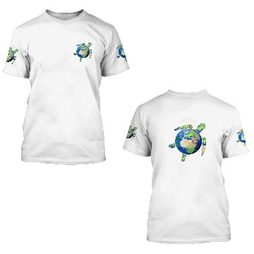 Discover Turtle Pet Earth Day Make Everyday Earth Day Earth Sea Turtle Art Baseball Tees 3D T Shirts