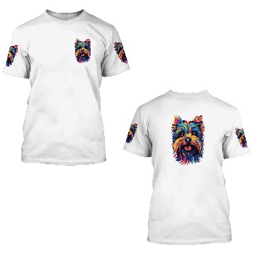 Discover Yorkshire Pet Terrier Color Yorkie Zip 3D T Shirts