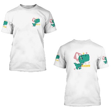 Discover Dinosaur Pet I Rawr You Cute Dinosaur For Kids Baseball Tees 3D T Shirts