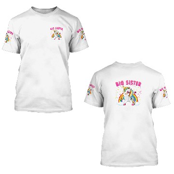 Discover Unicorn Pet Big Sister Again Pregnancy Announcement Dab 3D T Shirts