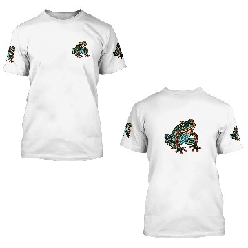 Discover Frog Pet Native American Indian Style Art Pacific Northwest 30 3D T Shirts