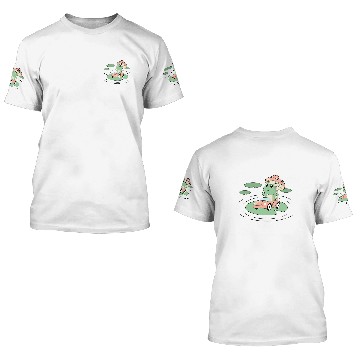 Discover Frog Pet in Car with Mushroom Water Lily Cottagecore Baseball Tees 3D T Shirts