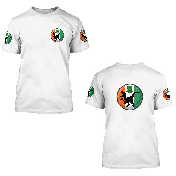 Discover Dinosaur Pet Ireland Flag Saint Patricks Day Velociraptor 3D T Shirts