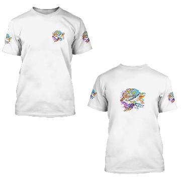 Discover Turtle Pet Tortoise Waterturtle Ocean Natural Environment 3 3D T Shirts