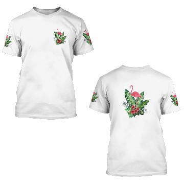 Discover Flamingo Pet NATURAL 3D T Shirts