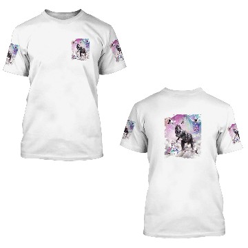 Discover Unicorn Pet Rainbow Dinosaur 3D T Shirts