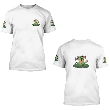 Discover Frog Pet Ribit Ribit Frog Lily Pads Baseball Tees 3D T Shirts