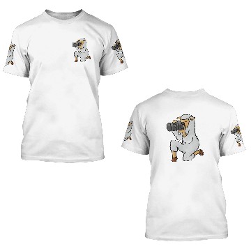 Discover Sheep Pet Lamb Photographer Ironic Sheep Photography Baseball Tees 3D T Shirts