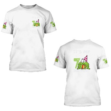 Discover Frog Pet Its My Birthday Frog 7 Themed Frog Birthday Baseball Tees 3D T Shirts
