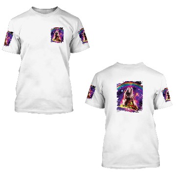Discover Sloth Pet Space Cat Llama Sloth Riding Taco 3D T Shirts