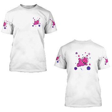 Discover Hippo Pet Bisexual Pride Hippo In Space Bisexual Baseball Tees 3D T Shirts