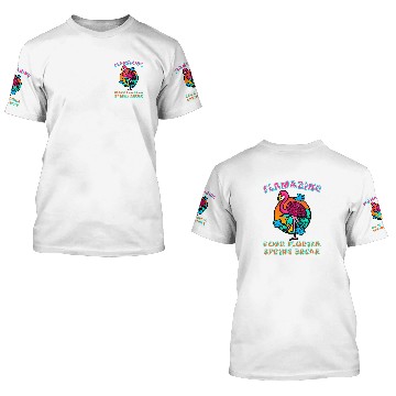 Discover Flamingo Pet Spring Break Matching Retro Cool Amazing 3D T Shirts
