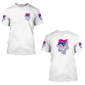 Discover Bisexual Bi Pride Flag Space Astronaut Baseball Tees 3D T Shirts
