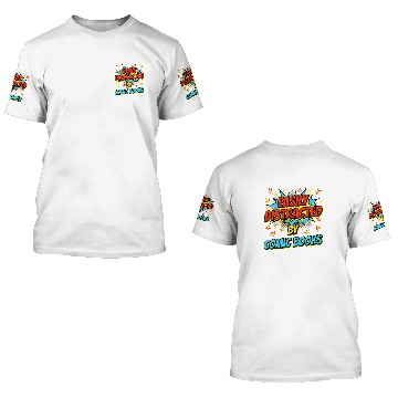 Discover Book Fun Comic Book Comics Men Women Easily Distracted By Comic Baseball Tees 3D T Shirts
