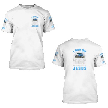 Discover Truck Fun Run on caffeines Diesel Jesus Truck Driver Baseball Tees 3D T Shirts