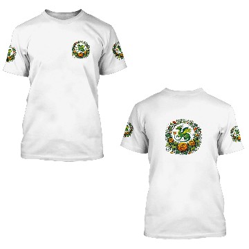 Discover Dragon Pet Marigold Moss Dragon Illustration Baseball Tees 3D T Shirts