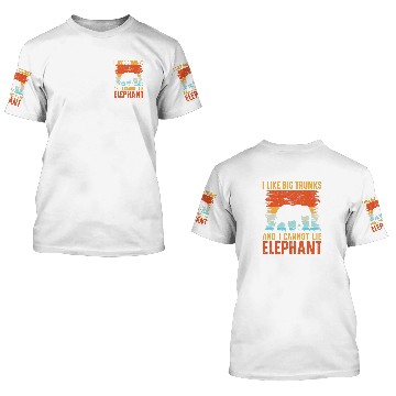 Discover Elephant Pet I Like Big Trunks And I Cannot Lie Elephant Baseball Tees 3D T Shirts