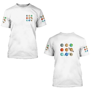 Discover Astronaut Job In my day there were 9 planets Pluto Never forget space 3D T Shirts
