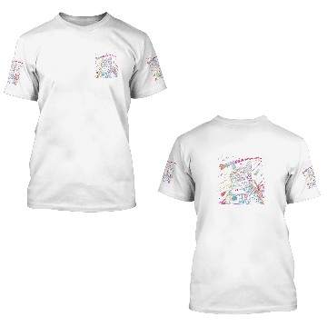 Discover Tabby Space Cat Astronaut Kitty Color Space Design Baseball Tees 3D T Shirts