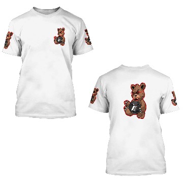 Discover Bear Pet STACKZzHOUSE BikeLife Teddy Bear W Helmet off Motorcycle 3D T Shirts