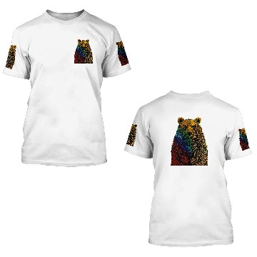 Discover Bear Pet Spectrum Fur Vibrant Pride Edition Gay Bear 3D T Shirts