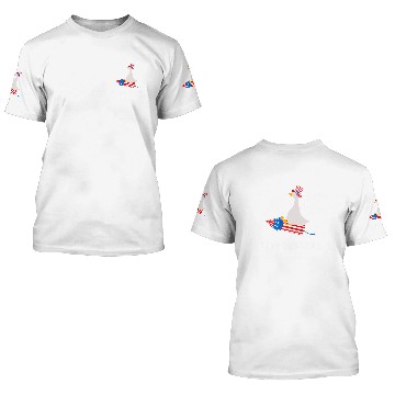Discover Duck Pet Firequacker Fireworks Duck Goose America Proud 3D T Shirts