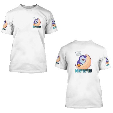 Discover Penguin Pet I found sleeping do not disturb Penguin cute Baseball Tees 3D T Shirts