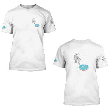 Discover Astronaut Job Flat Earth Science Conspiracy Flat Earther 3D T Shirts