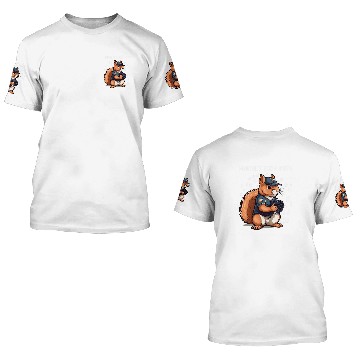 Discover Squirrel Pet Baseball Catcher Boys Girls Kids Baseball Tees 3D T Shirts