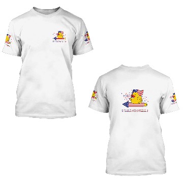Discover Duck Pet Funny 4th July Firequacker Rubber Duck Riding A Firework Zip 3D T Shirts