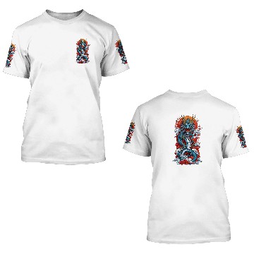 Discover Dragon Pet Japanese Dragon Legend 3D T Shirts