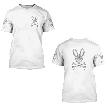 Discover Funny Easter Bunny Skull Crossbones Egg Hunt Easter Day Baseball Tees 3D T Shirts