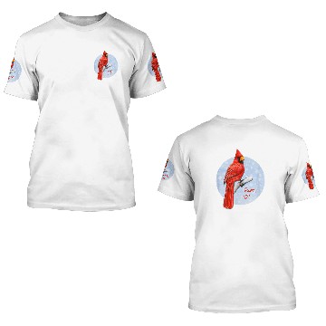 Discover Bear Pet Bear DE Pride Red Cardinal Birder Birdwatching Baseball Tees 3D T Shirts