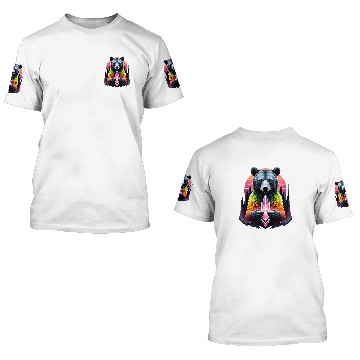 Discover Bear Pet Oversized Teddy Bear Pink Gemstone Crystal Decor Accessory 3D T Shirts