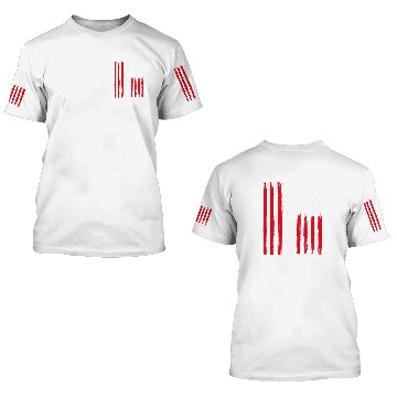 Discover Columbus Day Distressed USA Flag 3D T Shirts