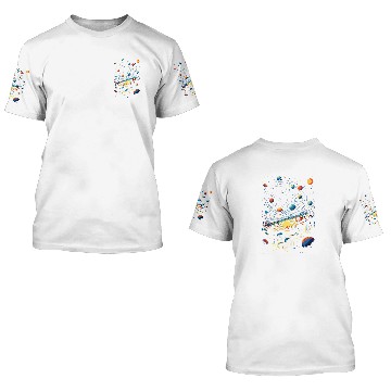 Discover Colorful Galaxy Planet Solar System Universe UFOS Astronaut 27 3D T Shirts