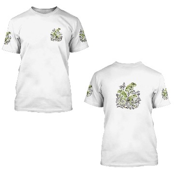Discover Chameleons Lizard Iguana on Branch Reptile Terrarium Chameleon 3D T Shirts