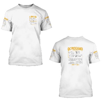 Discover Beer Fun cnc programmer multi tasking likes beer problem solving Baseball Tees 3D T Shirts