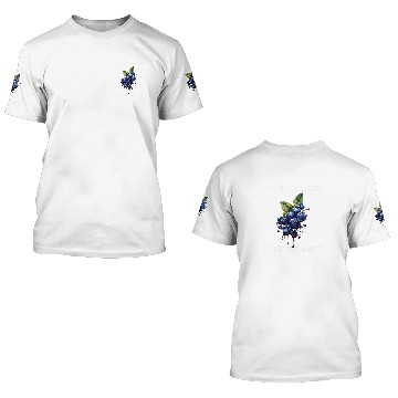Discover Farm Fresh Blueberries Fruit Blueberry Healthy Berry Fruit 3D T Shirts