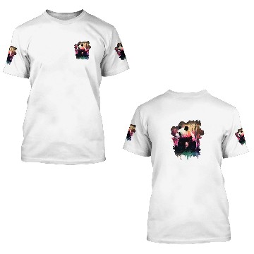 Discover Panda Pet Colorful Wilderness Nature Panda Reflection 3D T Shirts