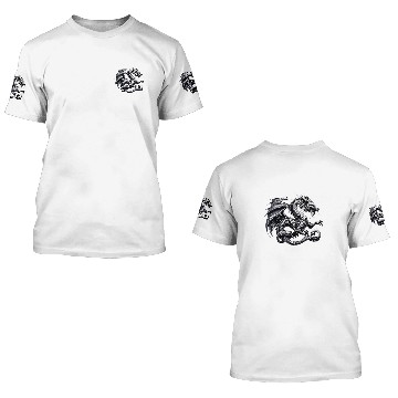 Discover Dragon Pet Silver Dragon 8 Baseball Tees 3D T Shirts