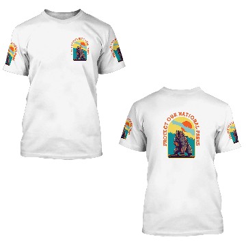 Discover Bear Pet Protect Our National Parks Roaring Grizzly Bear 3D T Shirts