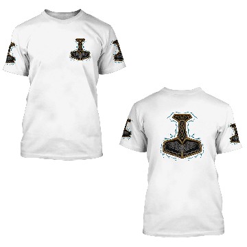Discover Mjolnir Hammer God of Thunder Thor Baseball Tees 3D T Shirts