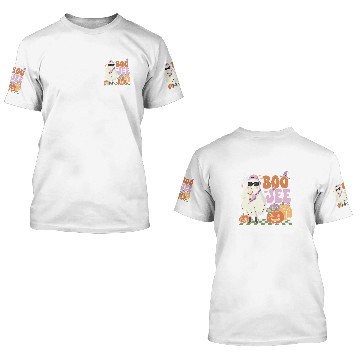 Discover Coffee Fun Boojee ghosts Drinking Coffee Spooky Halloween Pumpkin Baseball Tees 3D T Shirts