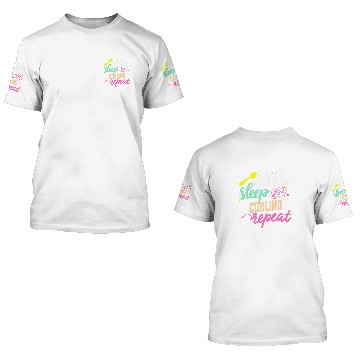 Discover Eat Sleep Curling Repeat Curling 2 3D T Shirts
